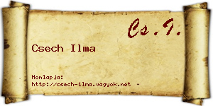 Csech Ilma névjegykártya